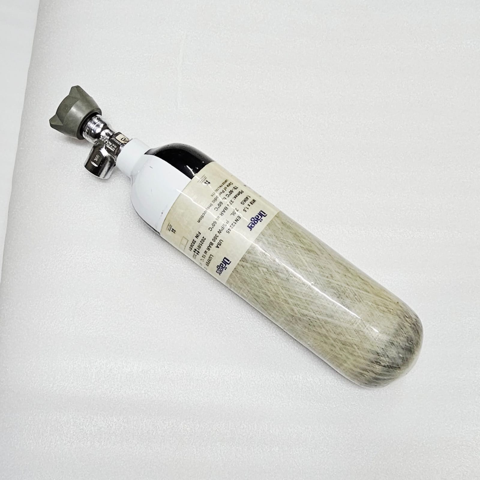 Drager 2L carbon PCP cylinder size reference