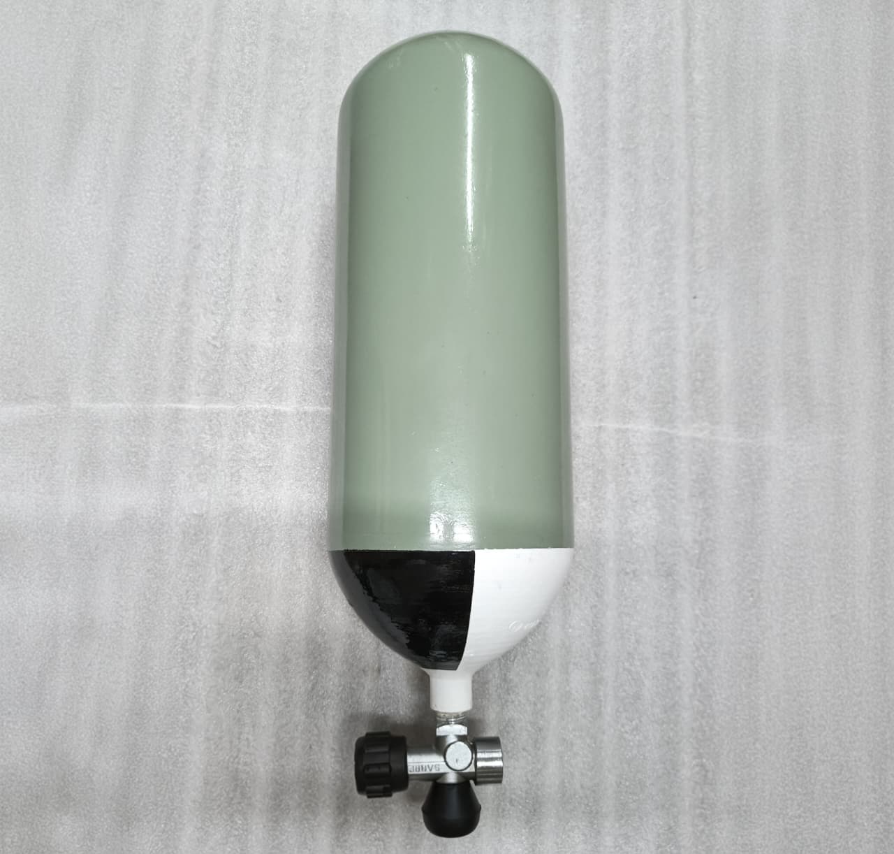 Drager 9L steel PCP cylinder 200 bar size reference