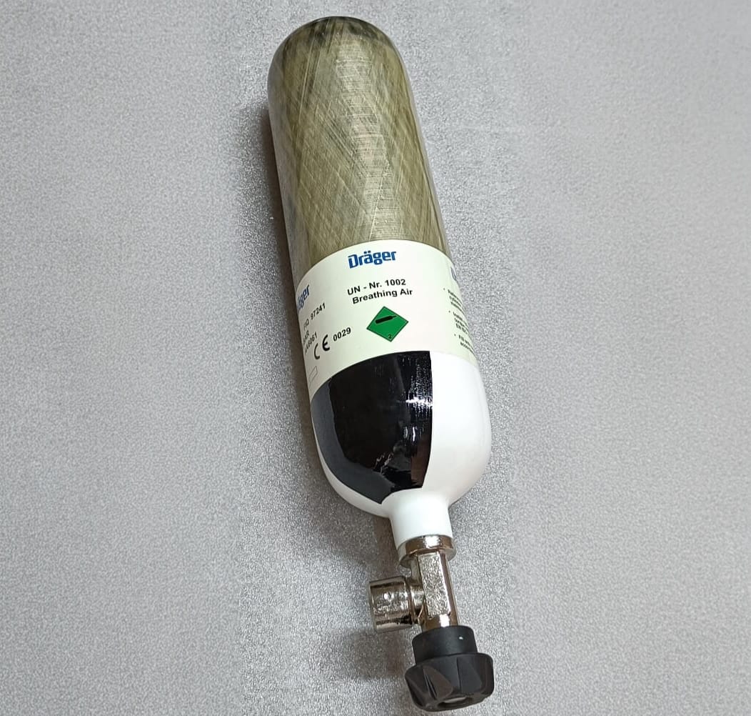 Drager 3L carbon PCP air cylinder refurbished – view 5