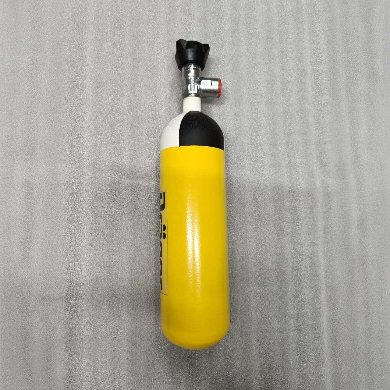 3L steel PCP cylinder label and markings