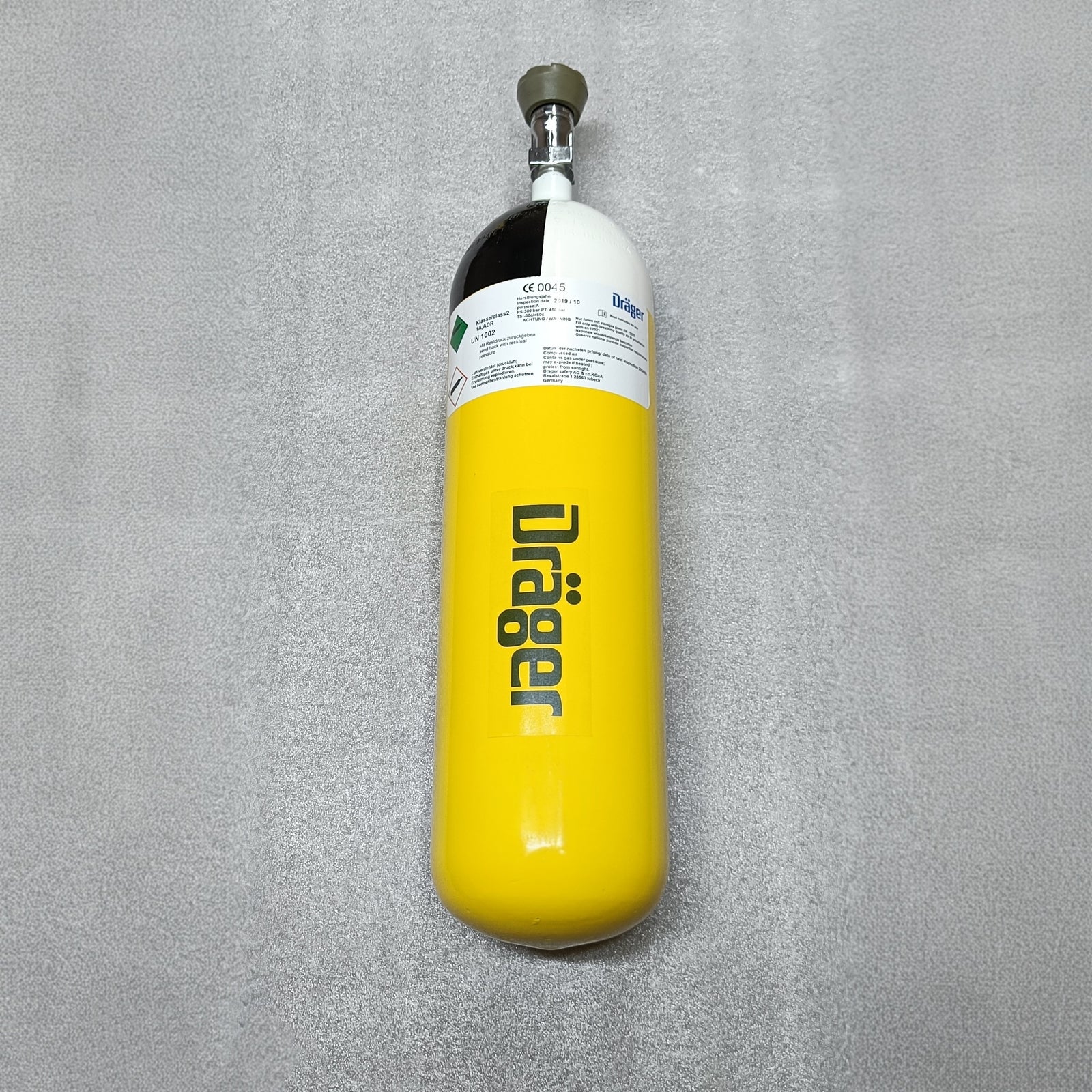 Drager 6L Steel PCP Air Cylinder 300 Bar – Refurbished