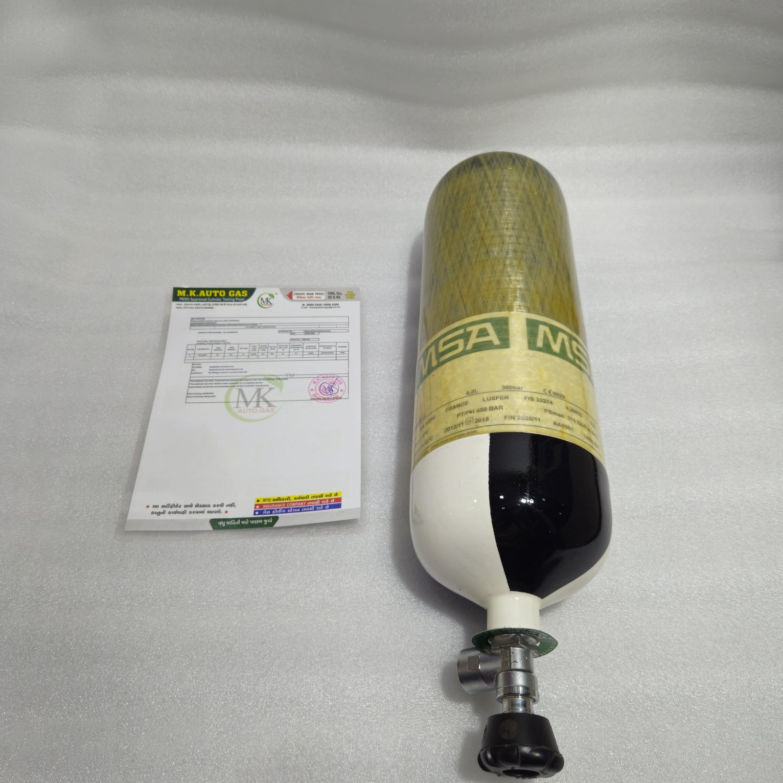 Msa 6.8 Litres Carbon Cylinder 300 Bar - Refurbished