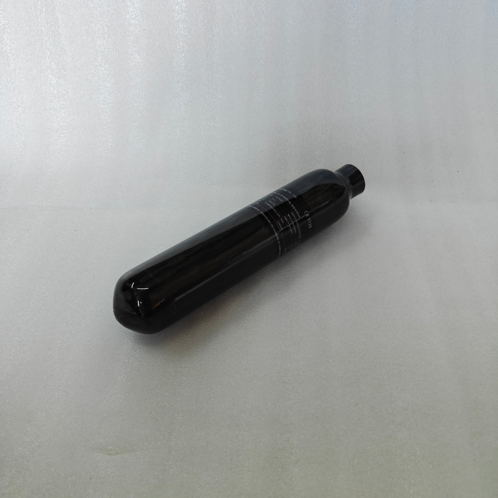 Alsafe 0.3L 300cc carbon PCP cylinder label and markings