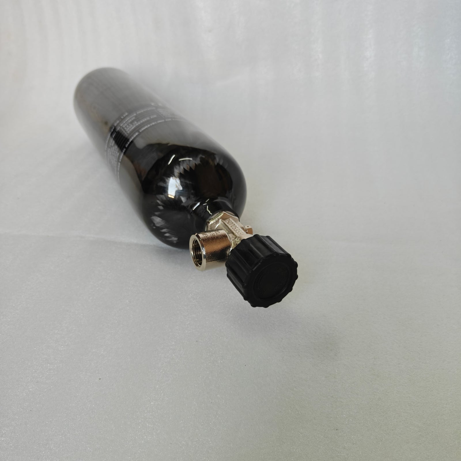 Alsafe 3L carbon PCP cylinder with valve size reference