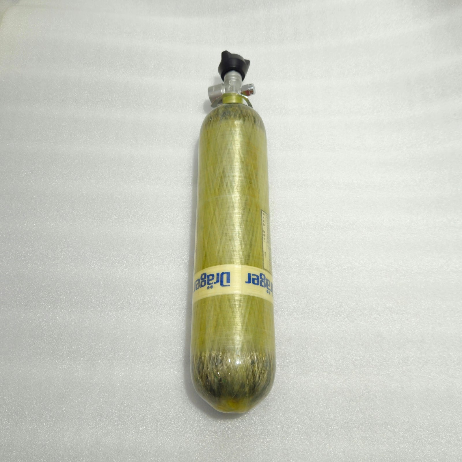 Drager 3L carbon PCP air cylinder 300 bar used with Drager valve